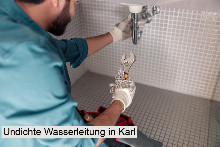 Undichte Wasserleitung in Karl